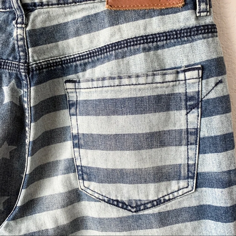 NWOT Stars & Stripes cutoff long short denim by standard cloth